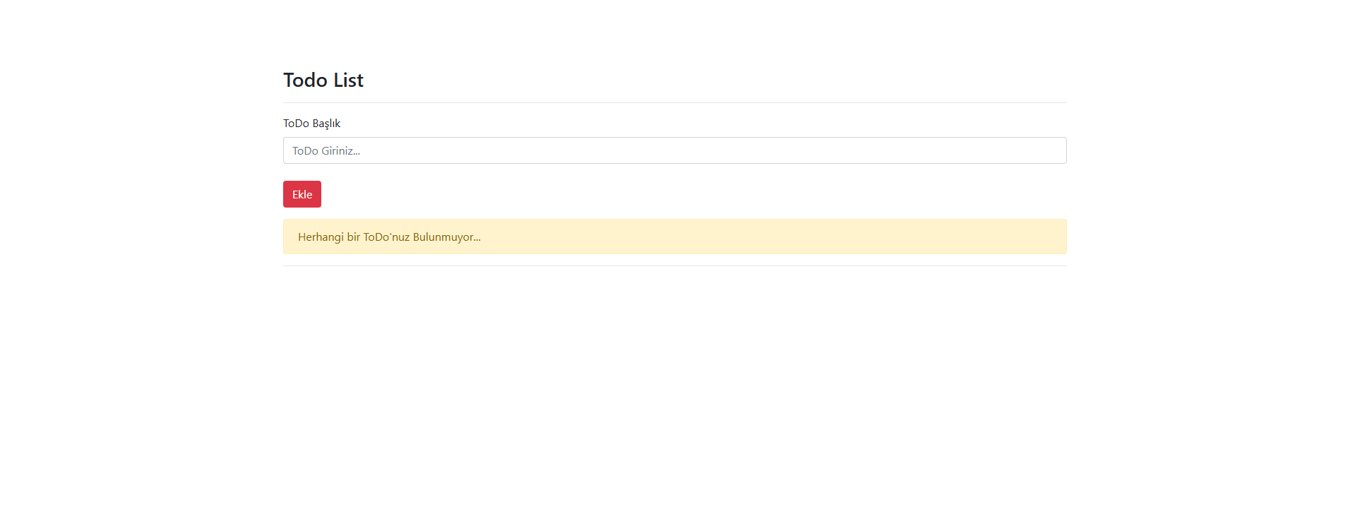 Python Flask Todo List Uygulaması